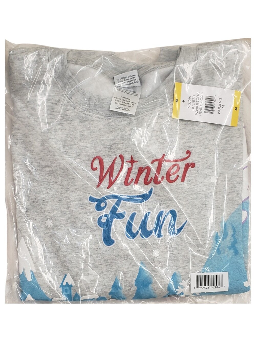 Character Sweatshirt Women Winter Scene Frosty the Snowman Christmas NWT☃️🎄